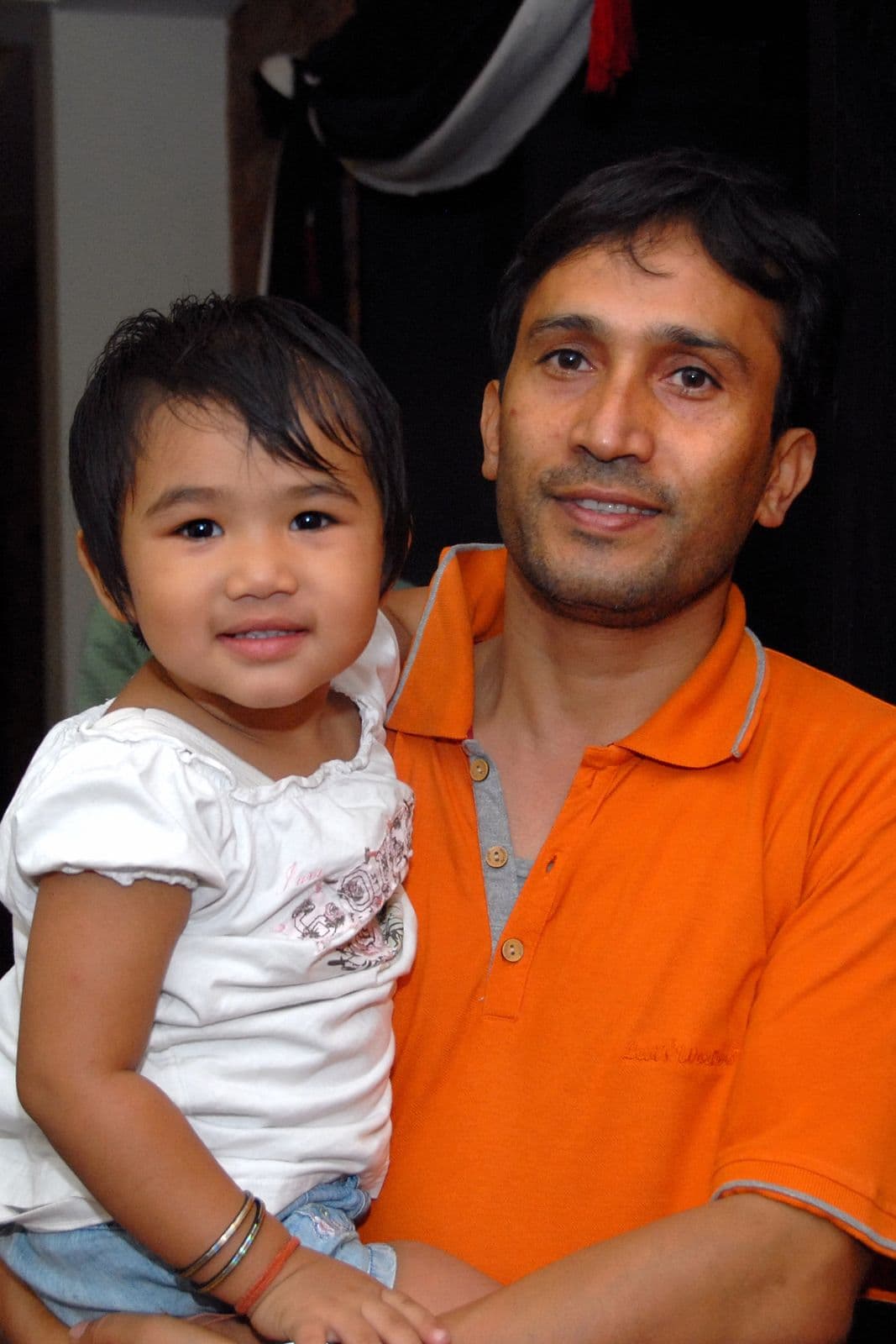 Jyoti Adhikari with child